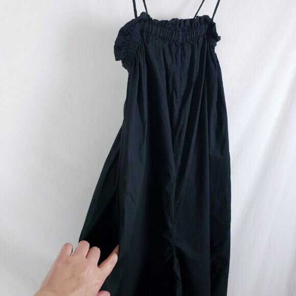 Everlane Flowy Jumpsuit Palazzo Womens XS Black Japanese Minimalist Resort Boho - Picture 9 of 12